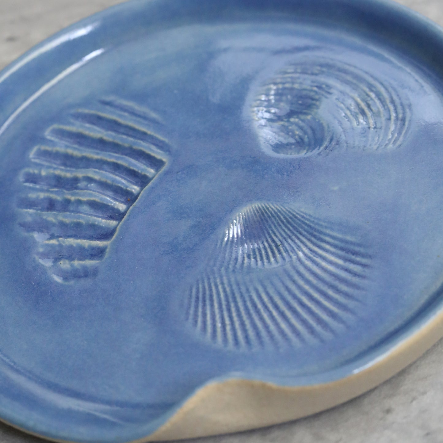 Pacific Blue Classic Shell Spoon Rest