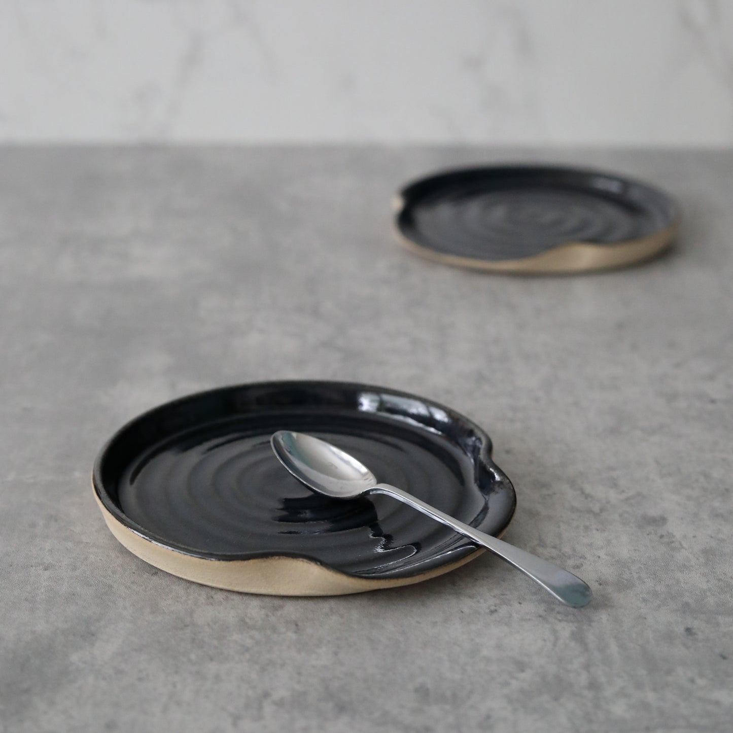 Jet Black Classic Spoon Rest