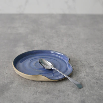 Malachite Blue Classic Spoon Rest