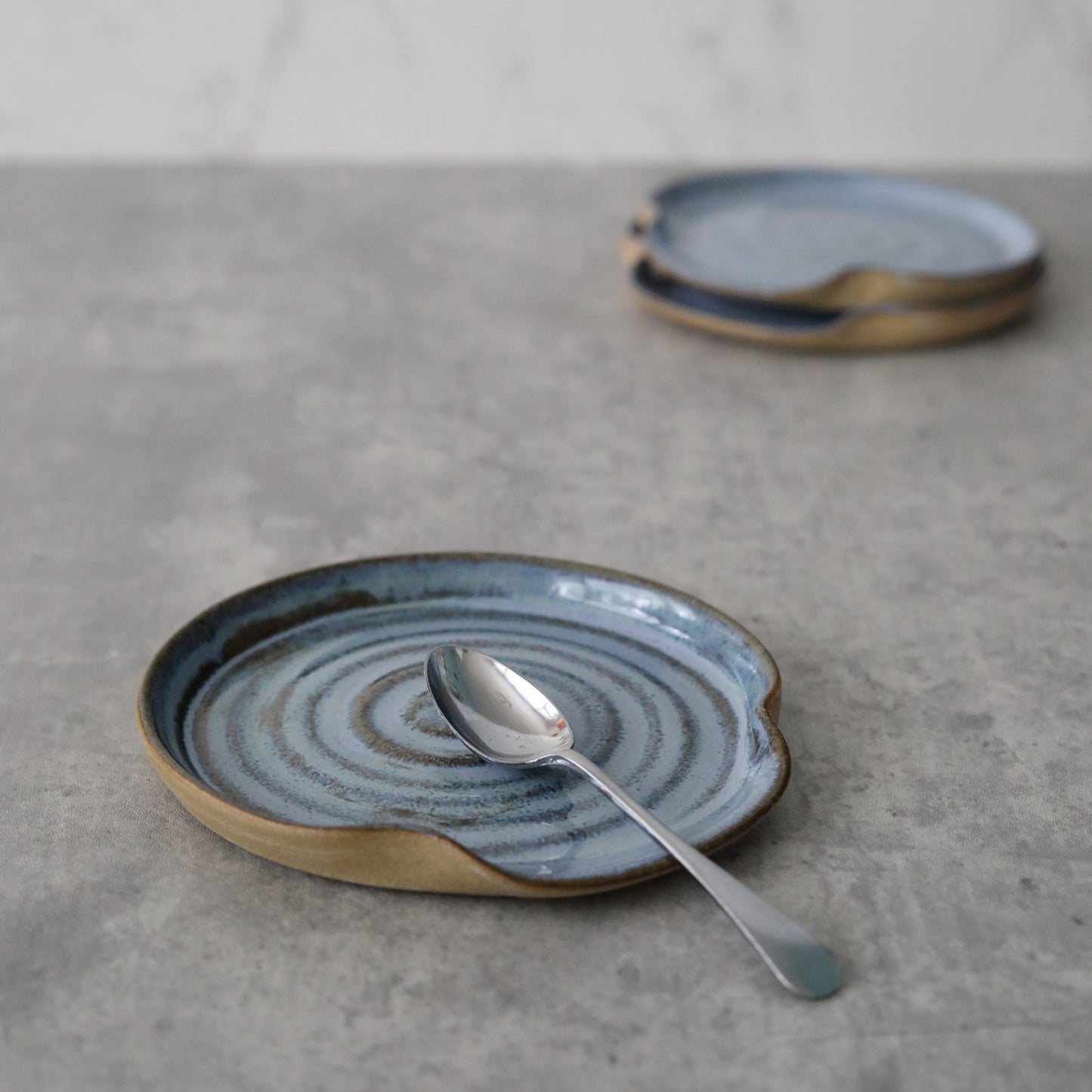 Malachite Blue Rustic Spoon Rest