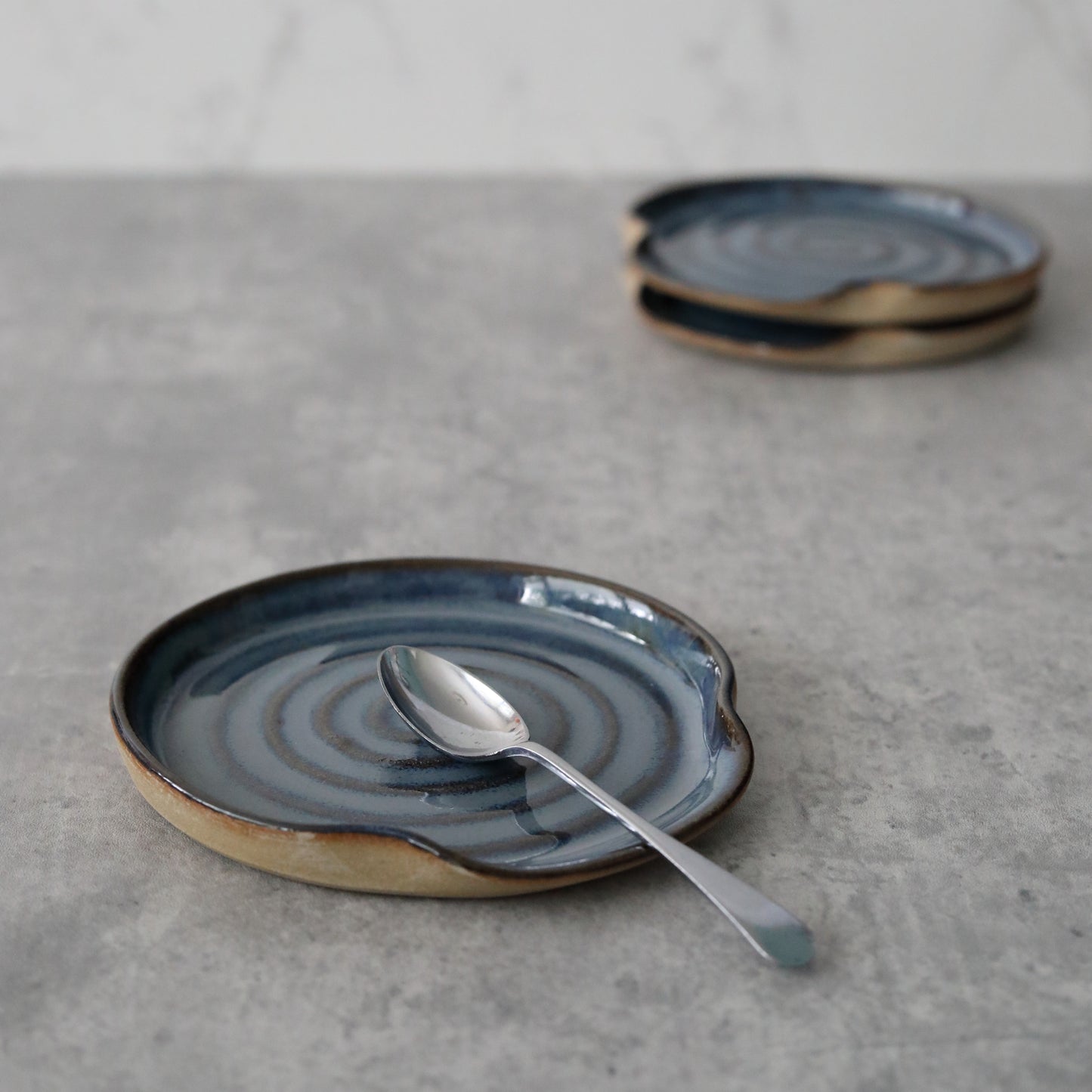 Nebula Blue Rustic Spoon Rest