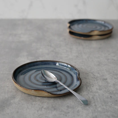 Nebula Blue Rustic Spoon Rest