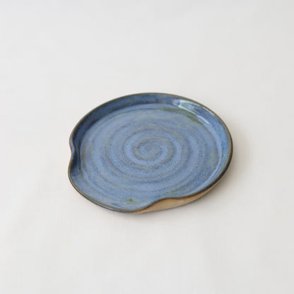 Sky Blue Rustic Spoon Rest