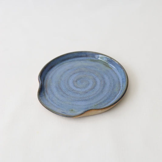 Sky Blue Rustic Spoon Rest