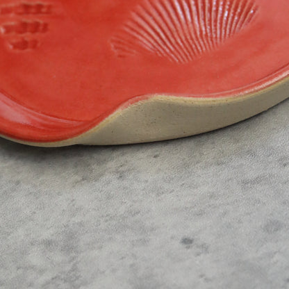 Cherry Red Classic Shell Spoon Rest