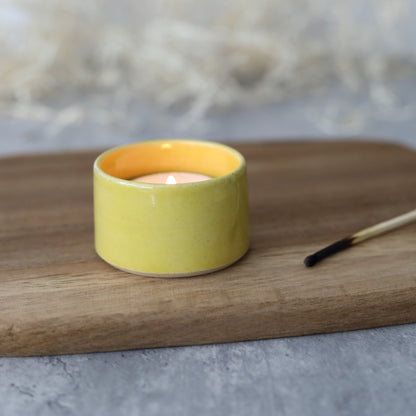 Sun Yellow Classic Tea Light Holders