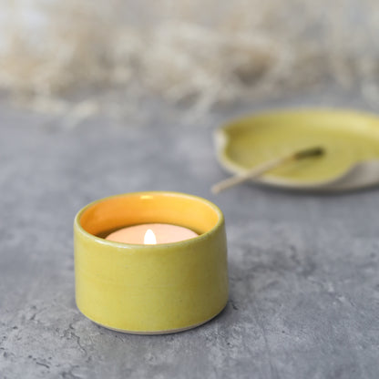 Sun Yellow Classic Tea Light Holders